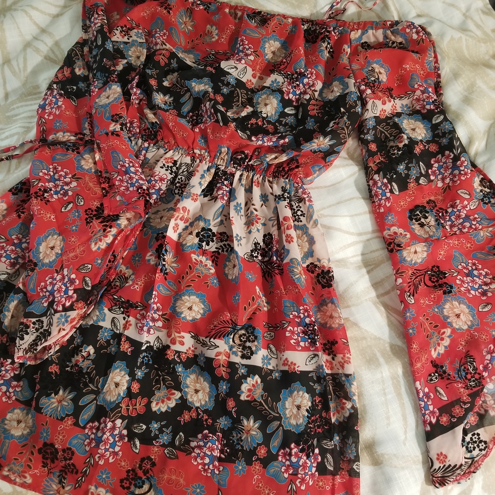 Floral Off-Shoulder Skirt